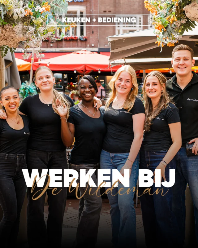 𝗪𝗲𝗿𝗸𝗲𝗻 𝗯𝗶𝗷 𝗗𝗲 𝗪𝗶𝗹𝗱𝗲𝗺𝗮𝗻 𝗶𝗻 𝗘𝗶𝗻𝗱𝗵𝗼𝘃𝗲𝗻!✨🍻 Ben jij op zoek naar een leuke bijbaan in een jong, gemotiveerd en gezellig team? Wij zoeken bediening- en keukenhelden! 💥 Bij De Wildeman draait alles om genieten: van goed eten, gezellige mensen en relaxte borrels tot grote feesten.

Wat wij bieden? 
• Het gezelligste team van Eindhoven
• Flexibele werktijden (ideaal te combineren met studie of andere baan) 
• Wij zorgen voor een top werksfeer zodat jij met een smile naar huis gaat na het werk

Wie zoeken we?
• Keukenmedewerker die helpt om de lekkerste gerechten te maken
• Bediening die onze gasten verwennen met hun top service

Tot op de sluitborrel! 🍻 Solliciteer via https://wildemaneindhoven.nl/vacatures/