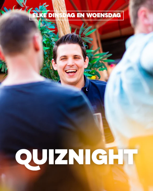 Denken, lachen, winnen! Trommel je team voor vanavond op, test die hersens en scoor die prijzen. 💪🏆

𝘌𝘭𝘬𝘦 𝘥𝘪𝘯𝘴𝘥𝘢𝘨- 𝘦𝘯 𝘸𝘰𝘦𝘯𝘴𝘥𝘢𝘨 𝘢𝘷𝘰𝘯𝘥 𝘪𝘴 𝘩𝘦𝘵 𝘘𝘶𝘪𝘻𝘯𝘪𝘨𝘩𝘵! 𝘙𝘦𝘴𝘦𝘳𝘷𝘦𝘦𝘳 𝘷𝘪𝘢 𝘰𝘯𝘴 𝘳𝘦𝘴𝘦𝘳𝘷𝘦𝘳𝘪𝘯𝘨𝘴𝘴𝘺𝘴𝘵𝘦𝘦𝘮